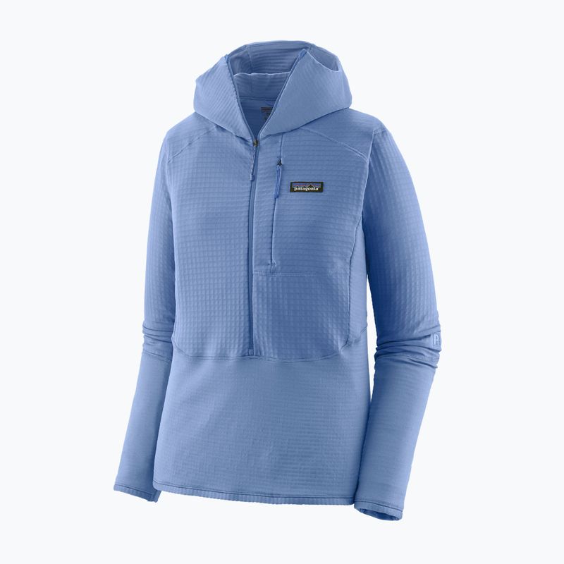 Giacca softshell da donna Patagonia R1 Hybrid Pullover Hoody abbondantemente blu 20