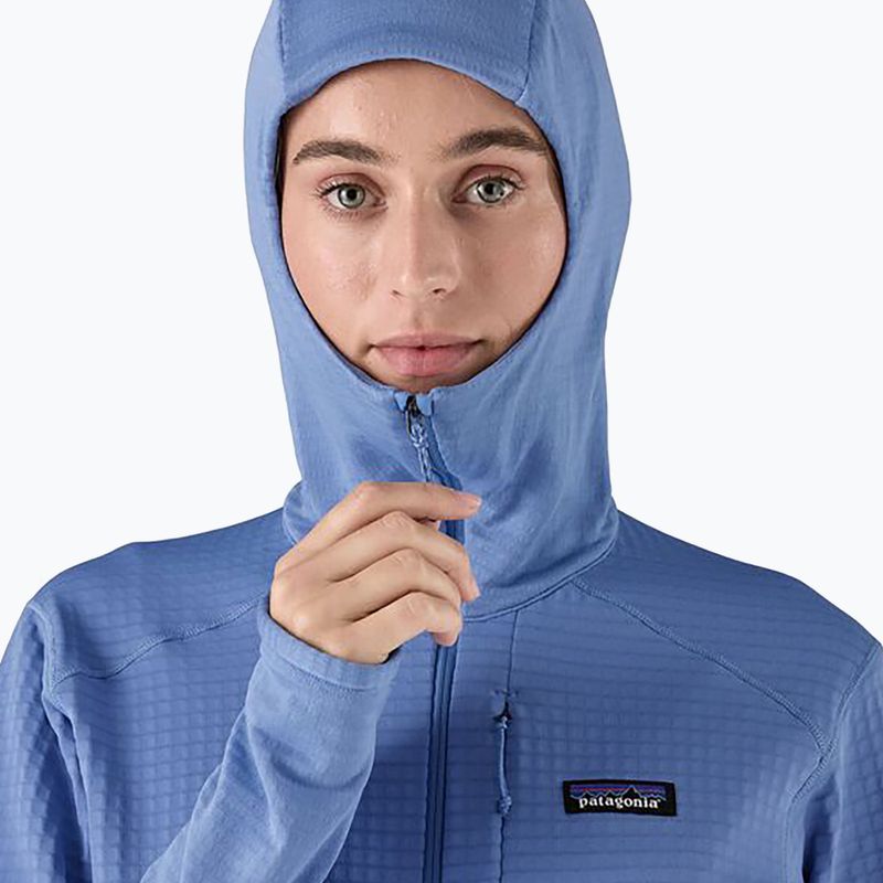 Giacca softshell da donna Patagonia R1 Hybrid Pullover Hoody abbondantemente blu 5