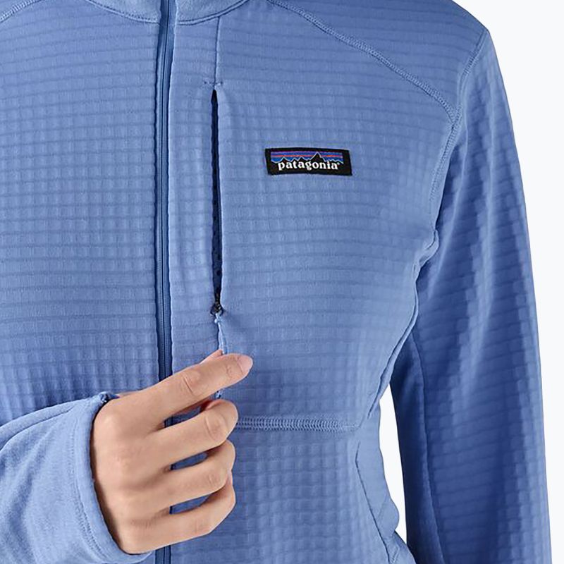 Giacca softshell da donna Patagonia R1 Hybrid Pullover Hoody abbondantemente blu 7