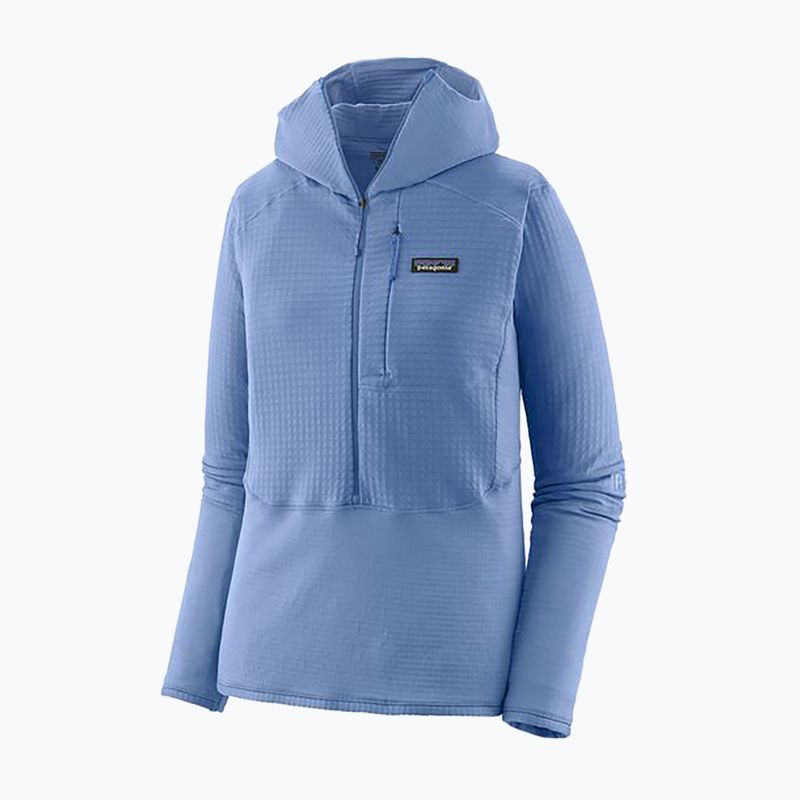 Giacca softshell da donna Patagonia R1 Hybrid Pullover Hoody abbondantemente blu 9