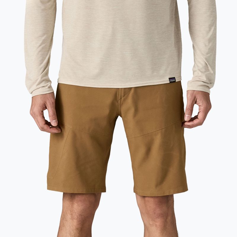 Pantaloncini da uomo Patagonia Terravia Trail 10" marrone coriandolo