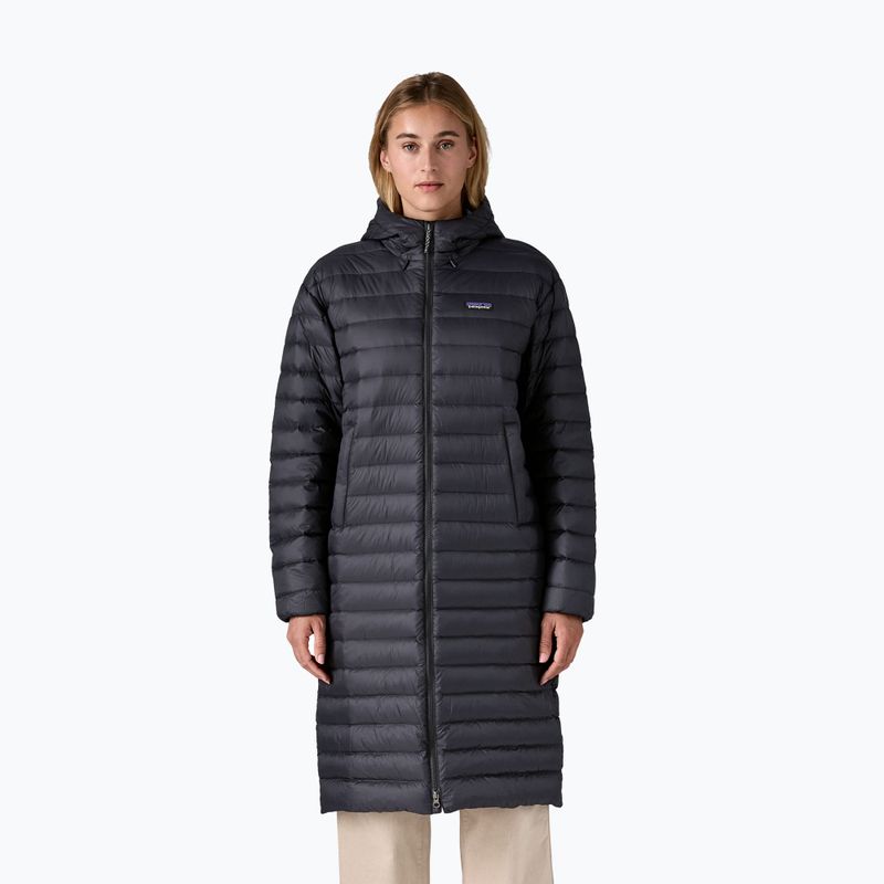 Giacca in piuma da donna Patagonia Recycled Down Sweater Parka nera