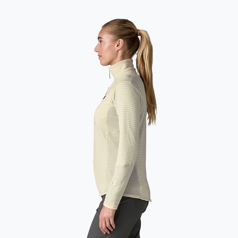 Felpa in pile da donna Patagonia R1 wool white 3