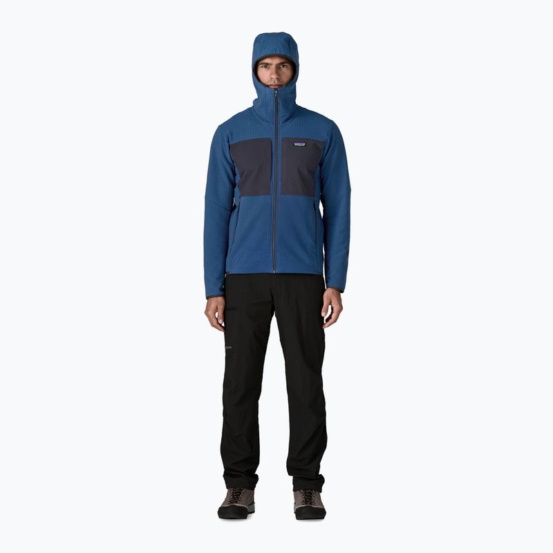 Giacca softshell da uomo Patagonia R2 TechFace Hoody blu chiaro 2