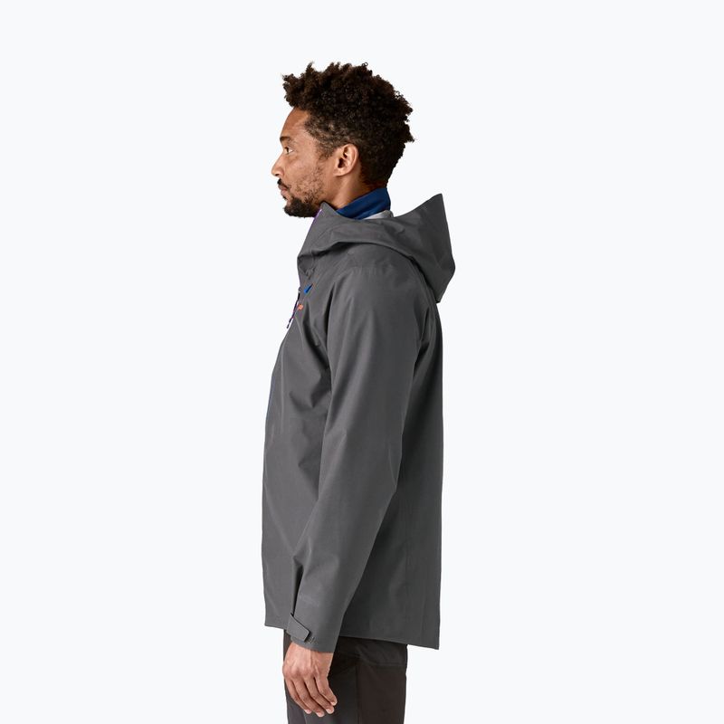 Giacca antipioggia Patagonia Triolet uomo grigio forge w / p6 blu 3