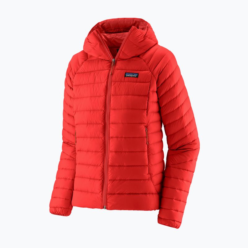 Giacca imbottita donna Patagonia Down Sweater Hoody sizzle red
