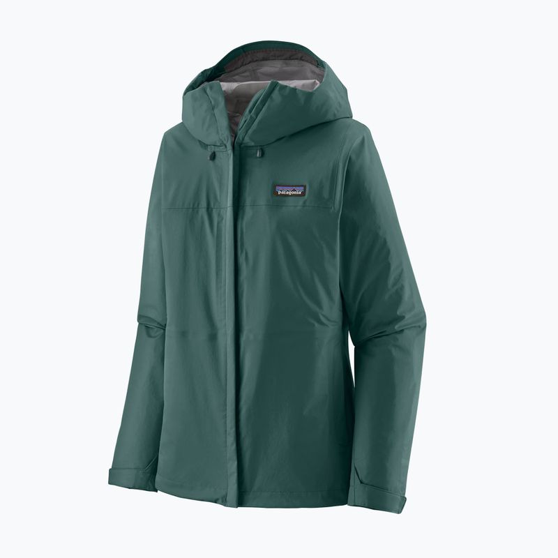 Giacca antipioggia Patagonia Torrentshell 3L donna verde cascata 4