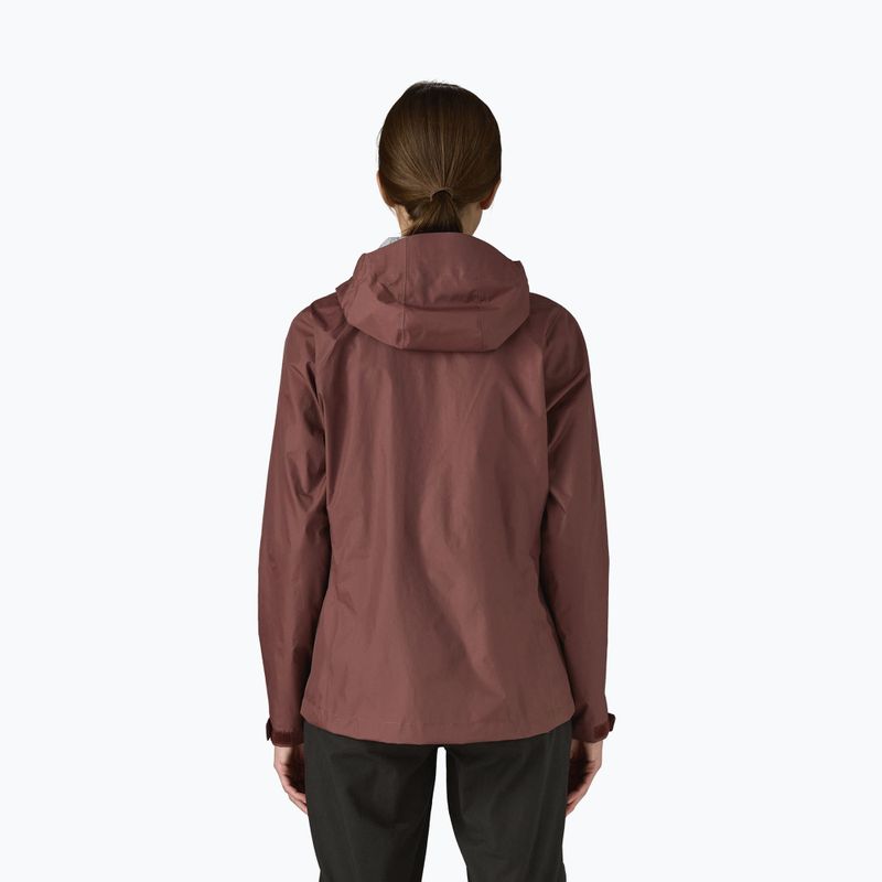 Giacca da pioggia Patagonia Torrentshell 3L da donna, rubino scuro 2