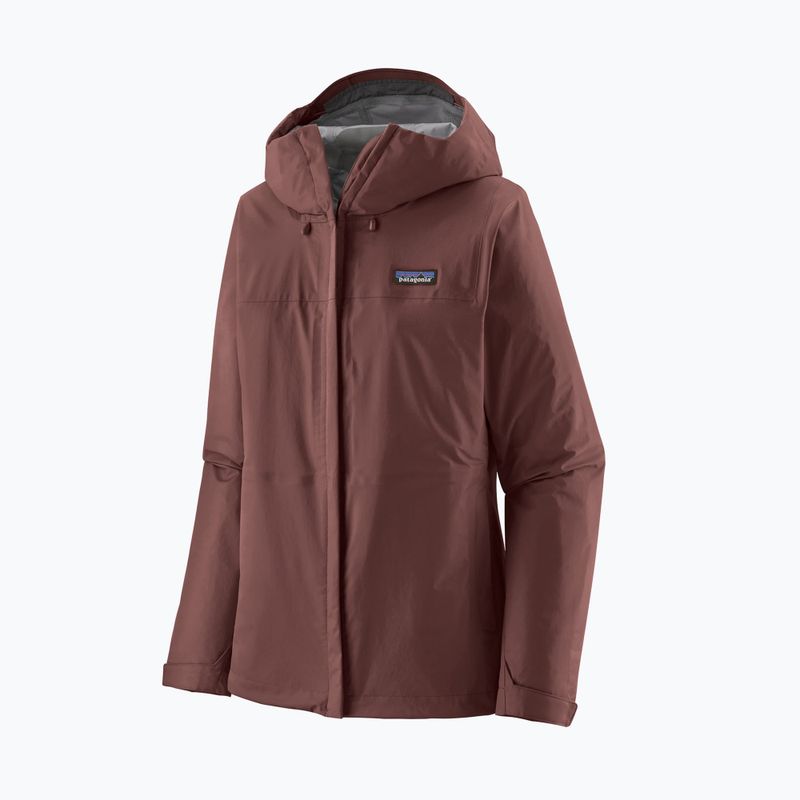 Giacca da pioggia Patagonia Torrentshell 3L da donna, rubino scuro 3