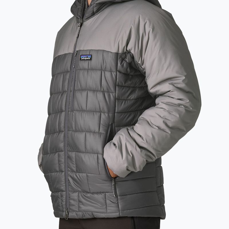Felpa con cappuccio Patagonia Hi-Loft Nano Puff da uomo grigio forgia 4