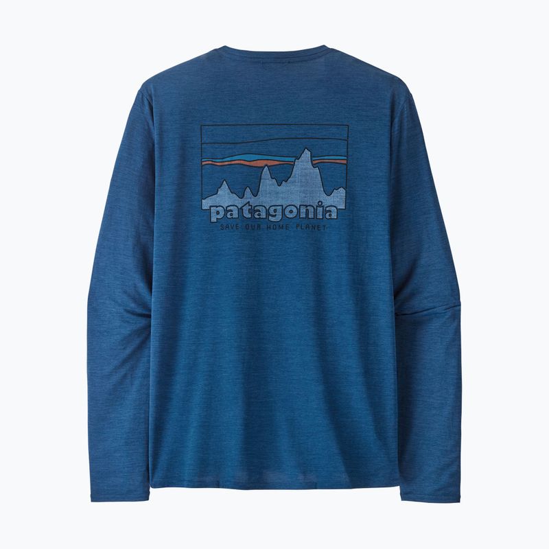 Patagonia Cap Cool Daily Graphic Shirt Uomo '73 skyline / clement blue x-dye longsleeve