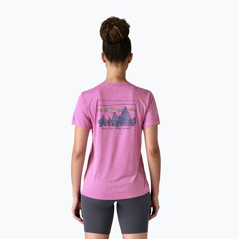 Patagonia Cap Cool Daily Graphic Shirt donna '73 skyline / brisk purple x-dye 3