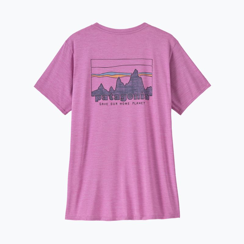 Patagonia Cap Cool Daily Graphic Shirt donna '73 skyline / brisk purple x-dye 5