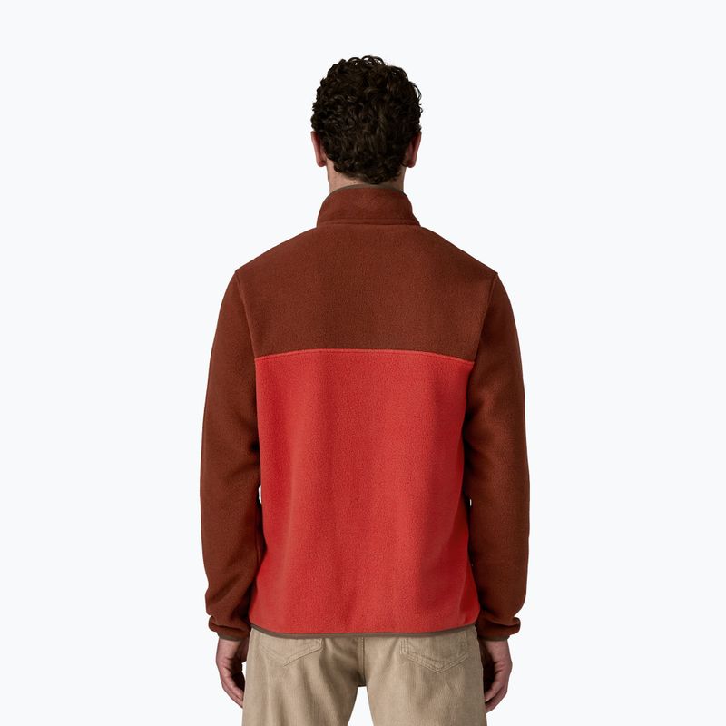 Felpa da uomo Patagonia LW Synch Snap-T P / O amanita red trekking 2