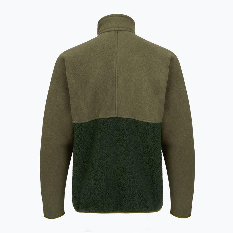 Felpa da uomo Patagonia Retro Pile 1 / 2 Snap P / O old growth green trekking 2