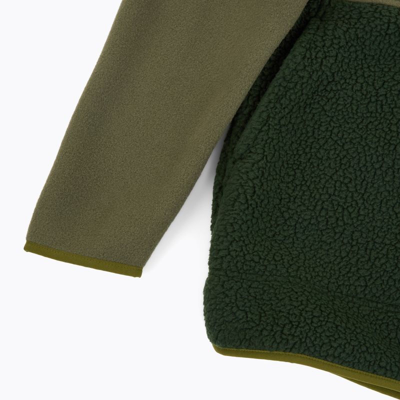 Felpa da uomo Patagonia Retro Pile 1 / 2 Snap P / O old growth green trekking 4