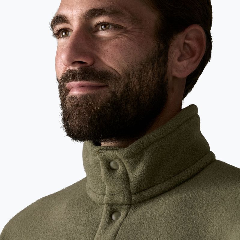 Felpa da uomo Patagonia Retro Pile 1 / 2 Snap P / O old growth green trekking 5