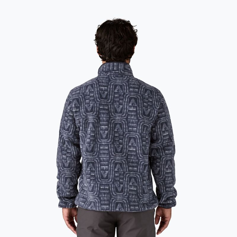 Felpa da trekking Patagonia da uomo LW Synch Snap-T P / O flow: blu scuro 2