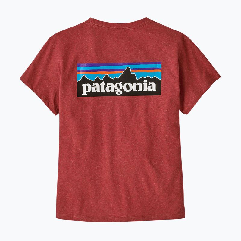 Patagonia P-6 Logo Responsabili-Tee da donna, rosso ceramica 4