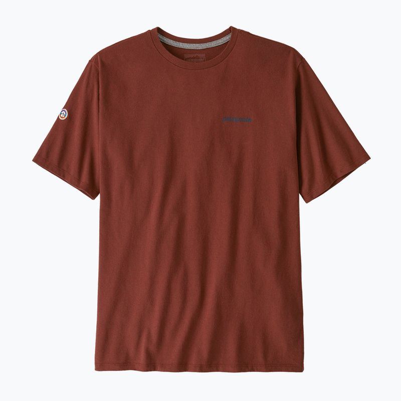 Camicia Fitz Roy Icon Responsibili-Tee da uomo di Patagonia, asciugata alla vaniglia