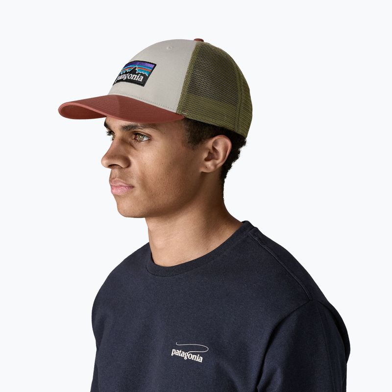 Cappello da baseball Patagonia P-6 Logo LoPro Trucker bianco betulla 2