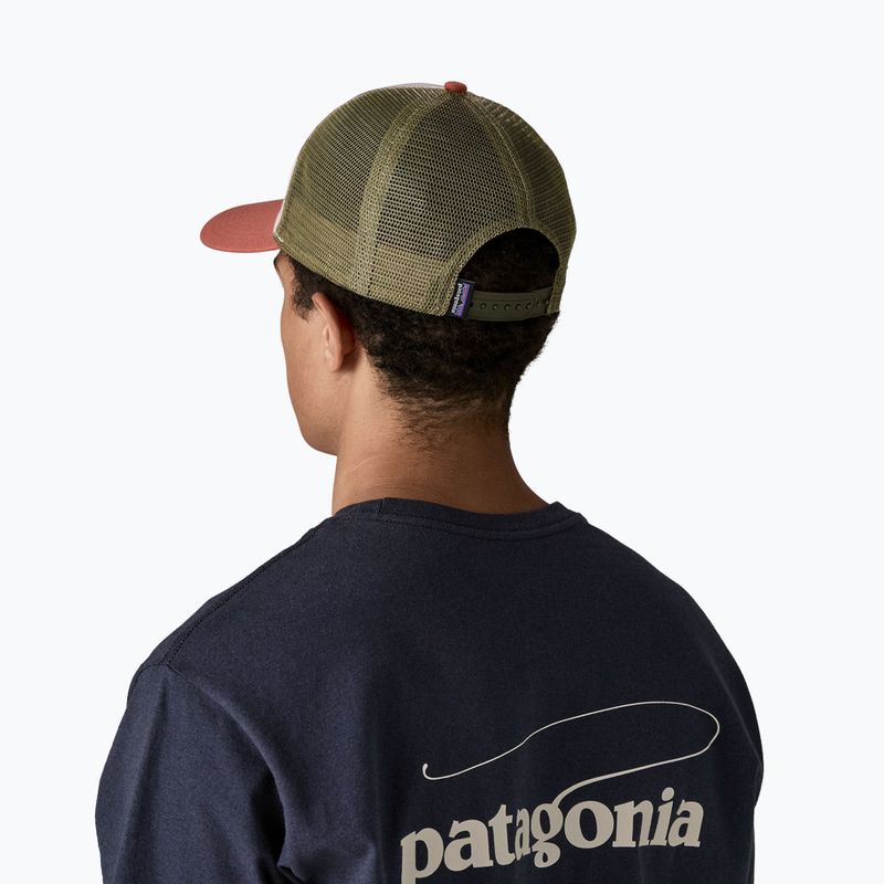 Cappello da baseball Patagonia P-6 Logo LoPro Trucker bianco betulla 3