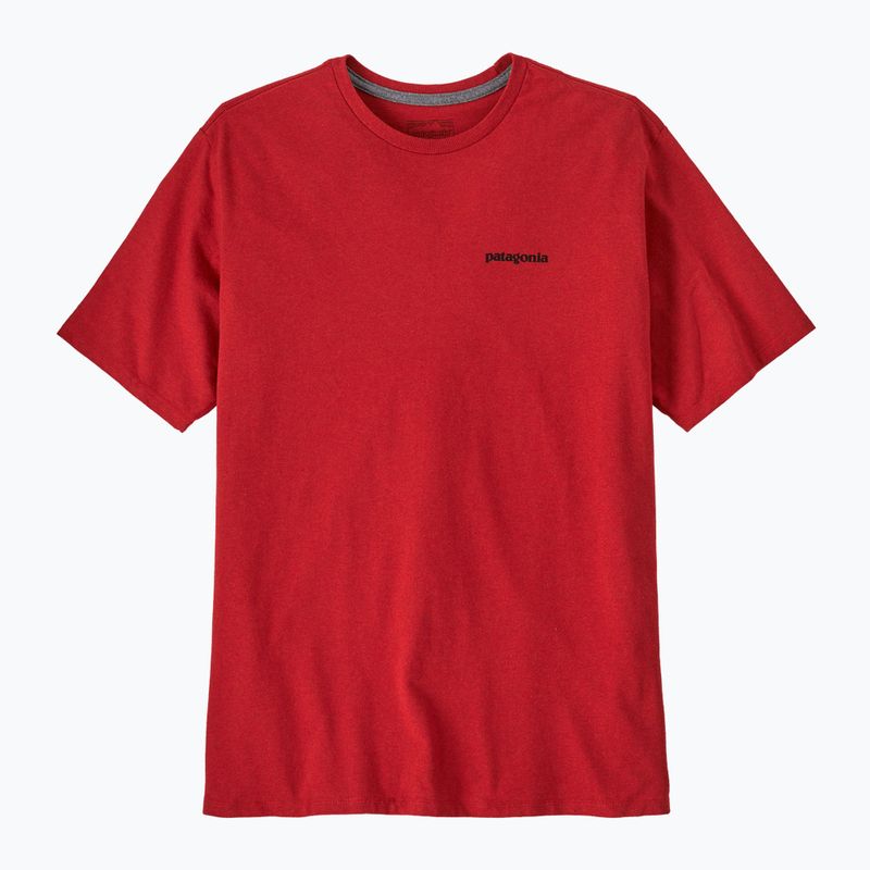 Patagonia P-6 Logo Responsabili-Tee da uomo rosso amanita