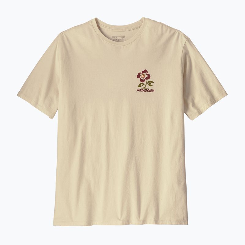 Maglietta Patagonia Balance Organic peace seeds / undyed natural da uomo 3