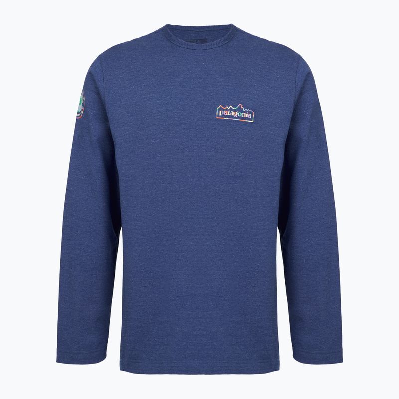 Patagonia felpa leggera da uomo Unity Fitz Wildrise Crew blu clemente