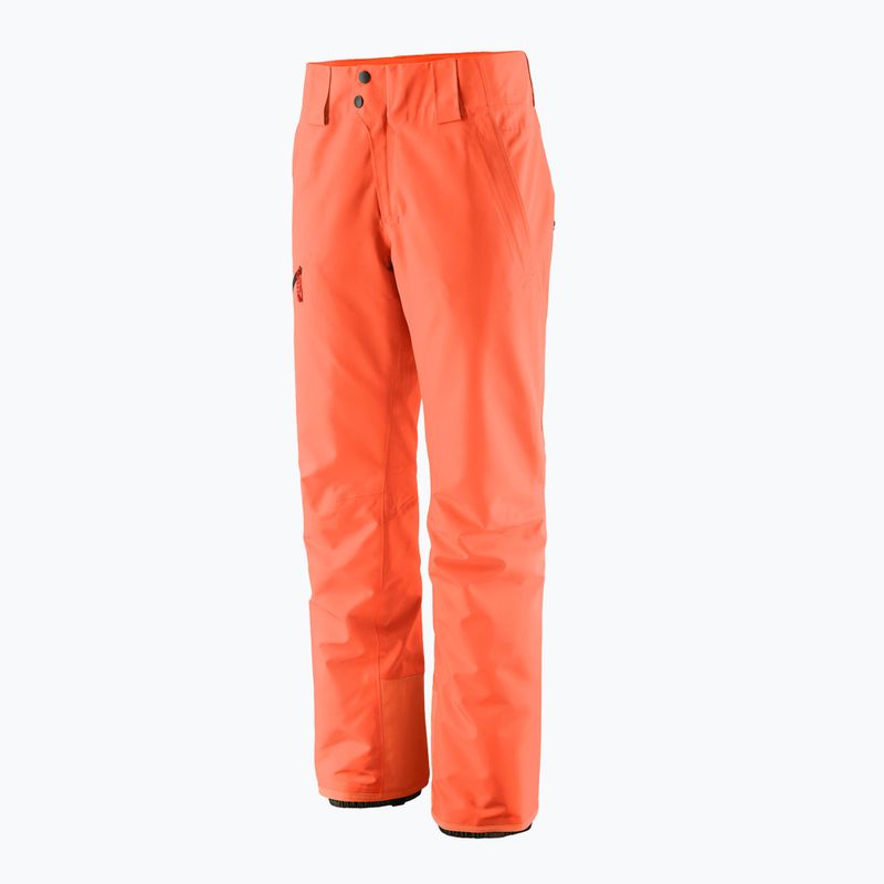 Pantaloni da sci da donna Patagonia Insulated Powder Town buccia d'arancia