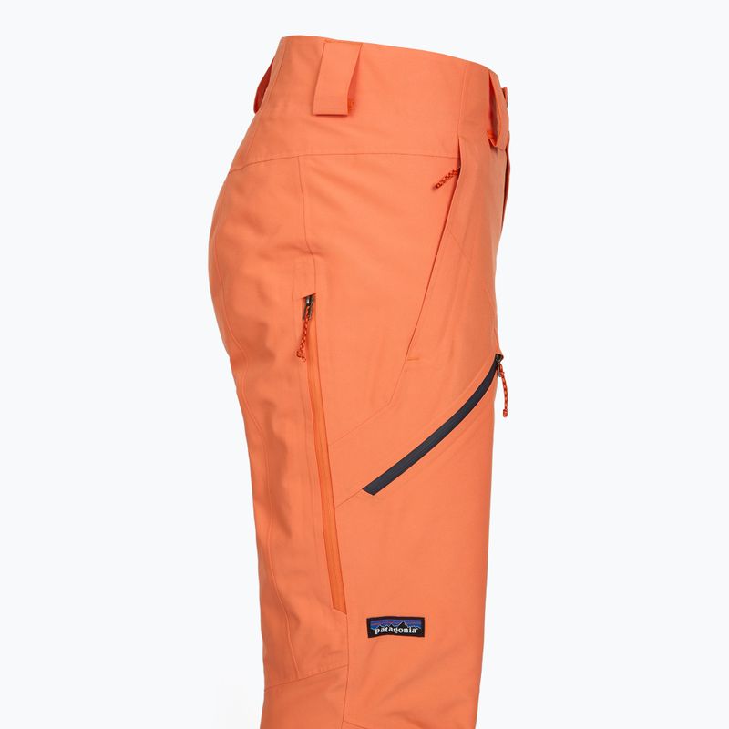 Pantaloni da sci da donna Patagonia Insulated Powder Town buccia d'arancia 3