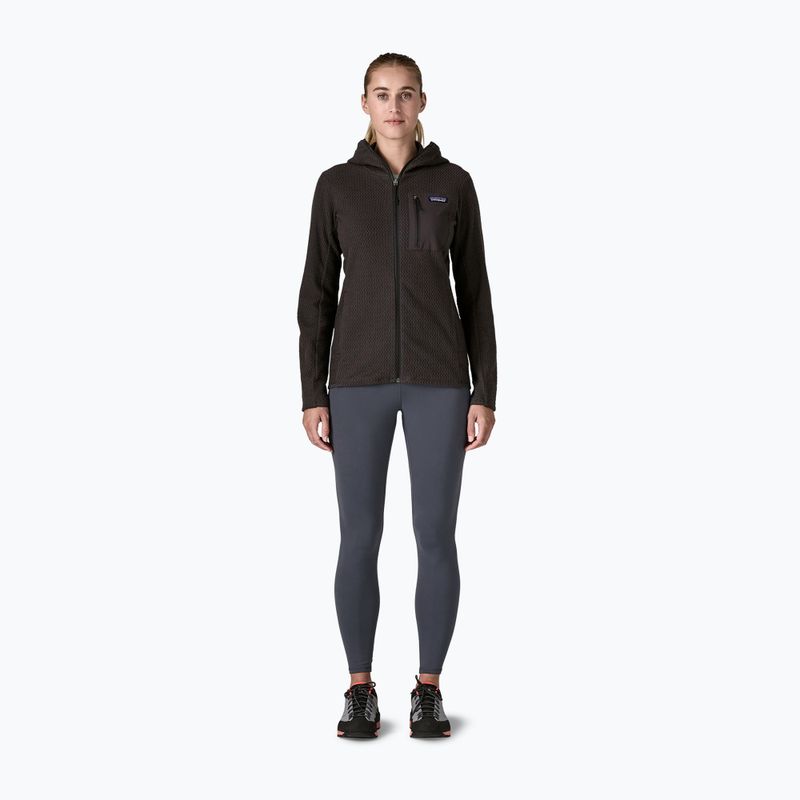 Felpa con cappuccio in pile R1 Air Full-Zip da donna, nero 2