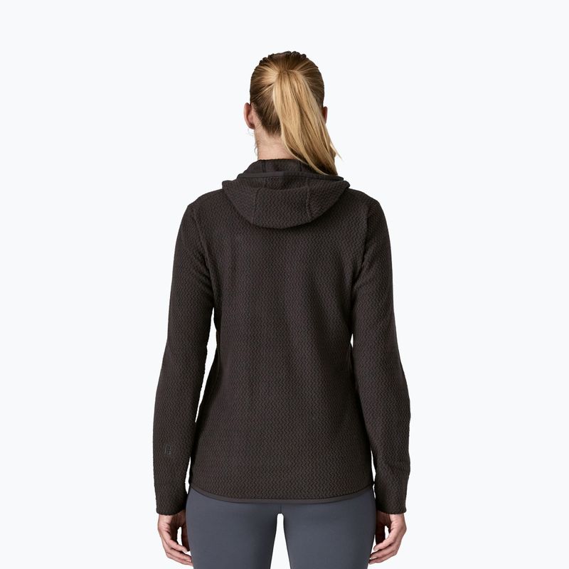 Felpa con cappuccio in pile R1 Air Full-Zip da donna, nero 3