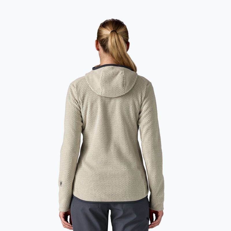 Patagonia R1 Air Full-Zip Fleece Hoody donna lana bianco 2