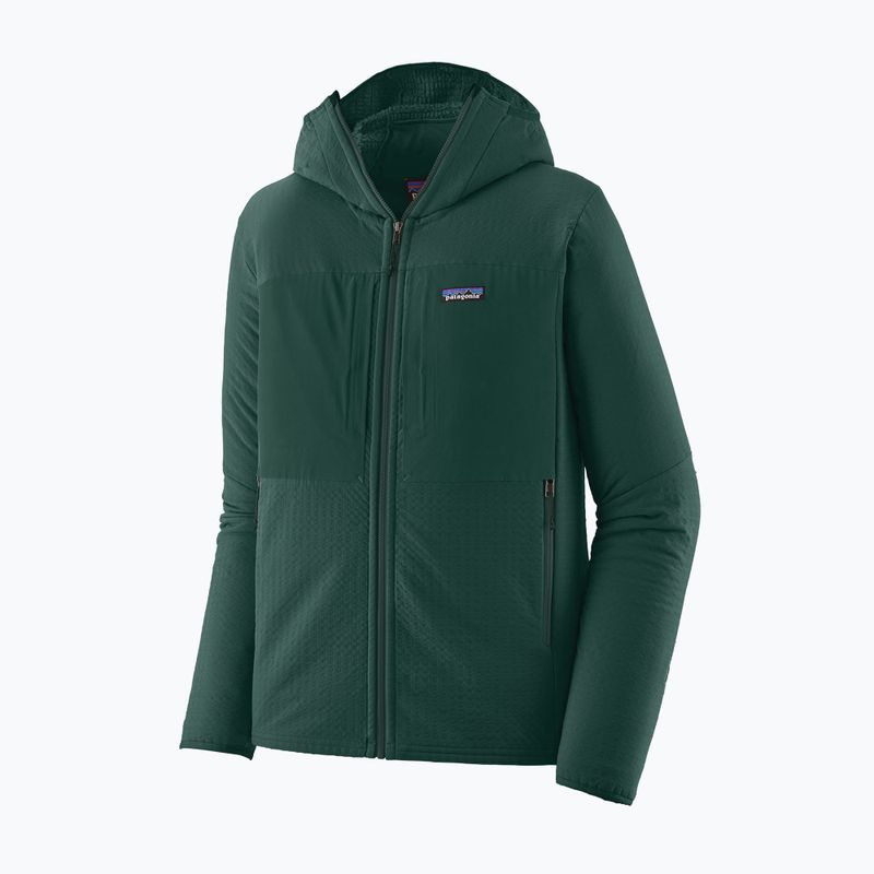 Giacca softshell Patagonia R2 TechFace da uomo verde cascata