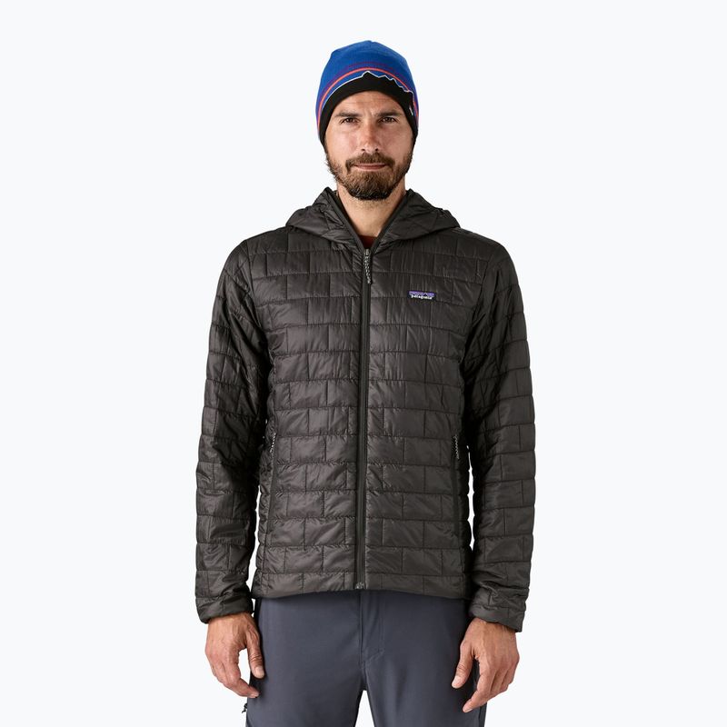 Piumino da uomo Patagonia Nano Puff Hoody nero