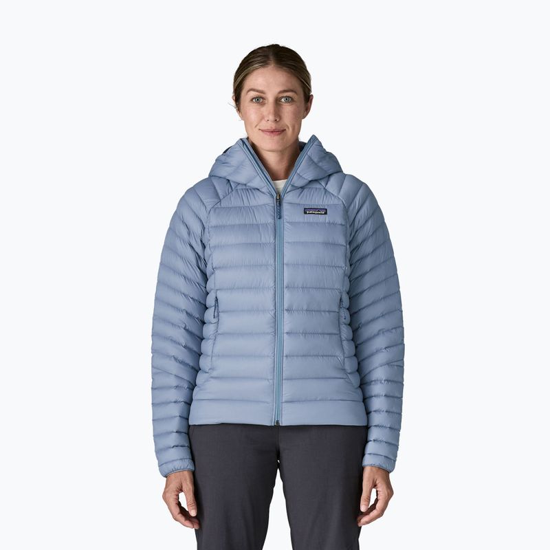 Giacca imbottita da donna Patagonia Down Sweater Hoody barnacle blue