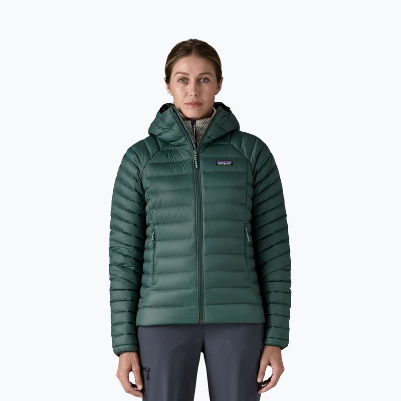 Giacca imbottita da donna Patagonia Down Sweater Hoody cascade green