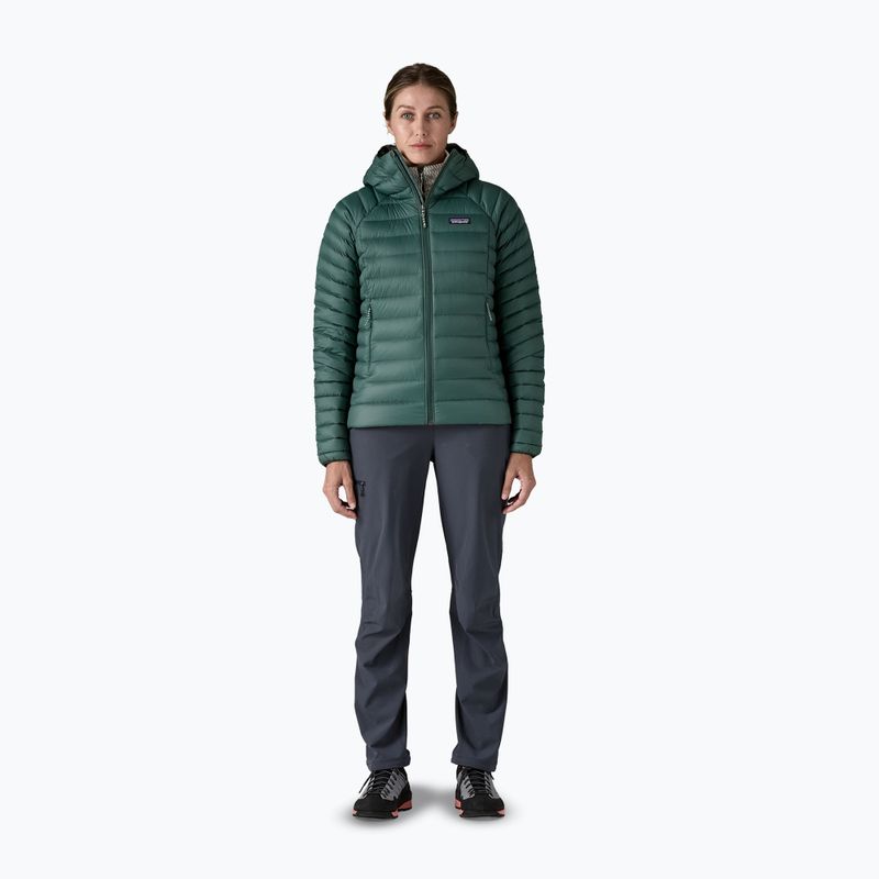 Giacca imbottita da donna Patagonia Down Sweater Hoody cascade green 2