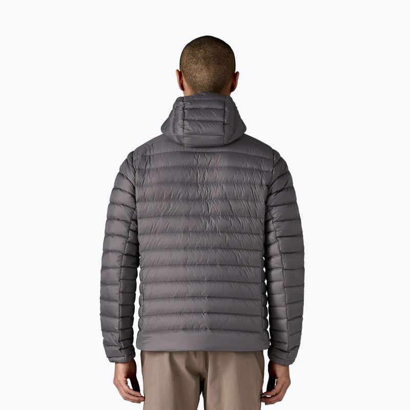 Giacca a piumino da uomo Patagonia Down Sweater Hoody forge grey con forge grey 3
