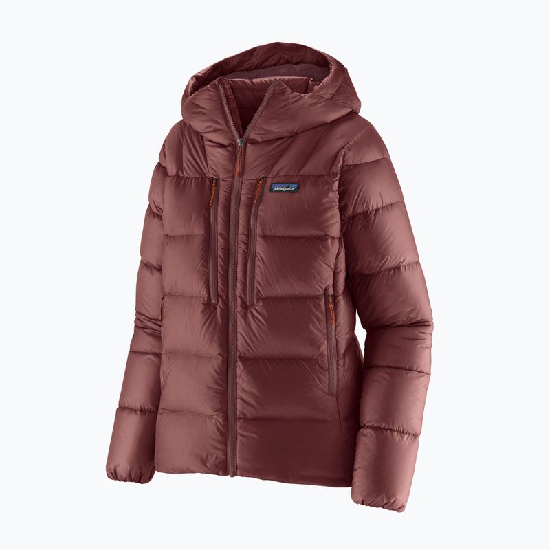 Patagonia piumino donna Fitz Roy Down Hoody rubino scuro w / rosso sfrigolio