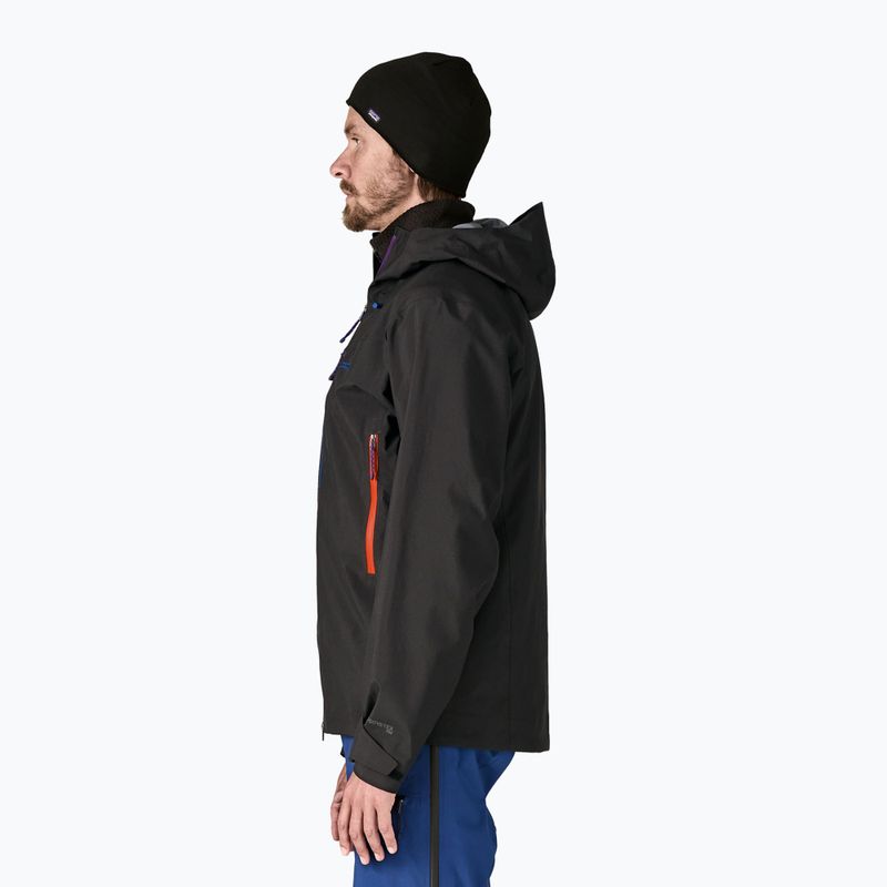 Giacca da pioggia Patagonia Pluma Pro uomo nero 3