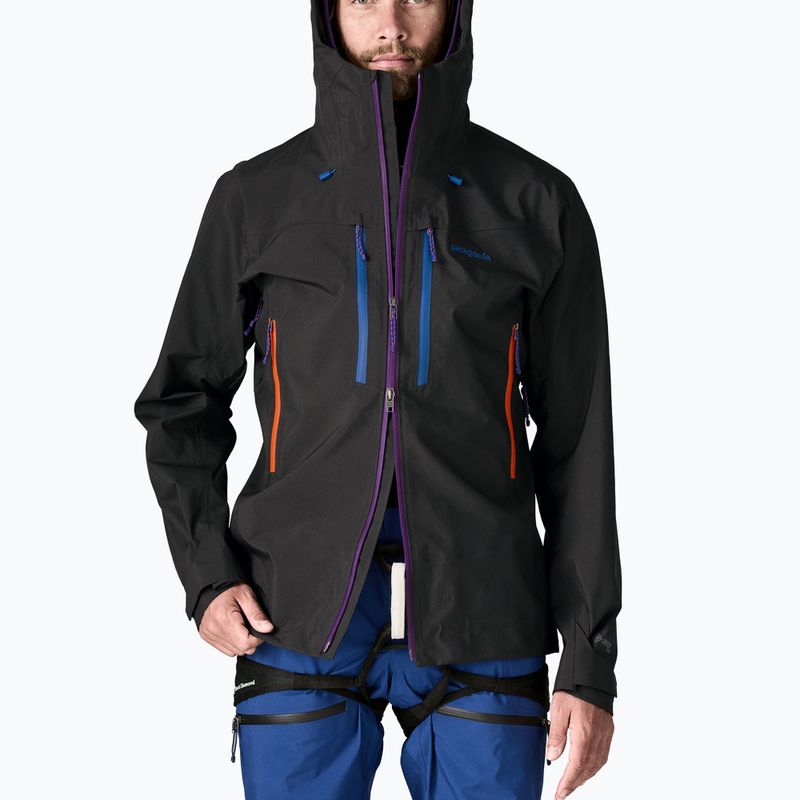 Giacca da pioggia Patagonia Pluma Pro uomo nero 4