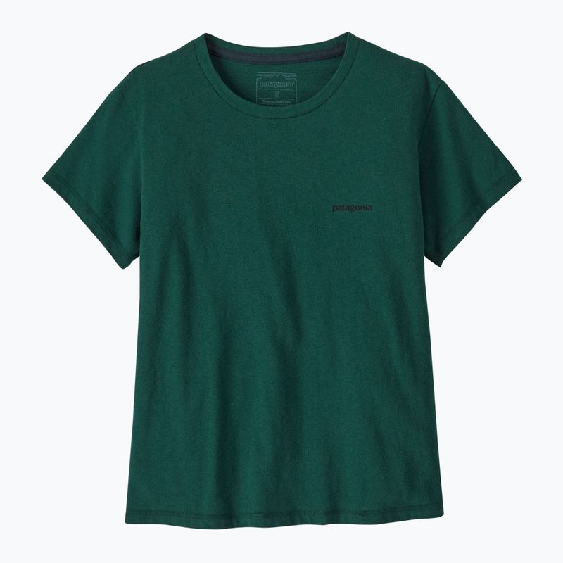 Patagonia P-6 Logo Responsabili-Tee donna verde cascata 3
