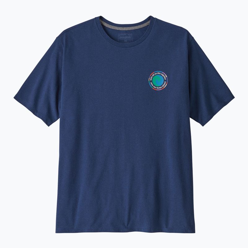 Maglietta Patagonia Unity Fitz Responsibili uomo blu chiaro