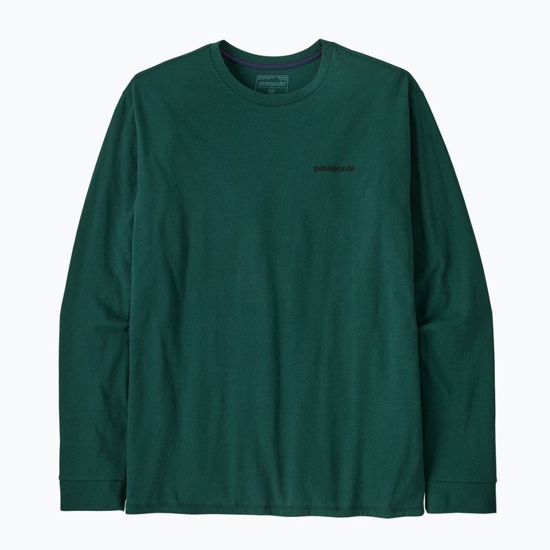 Patagonia P-6 Logo Responsibili Uomo manica lunga verde cascata