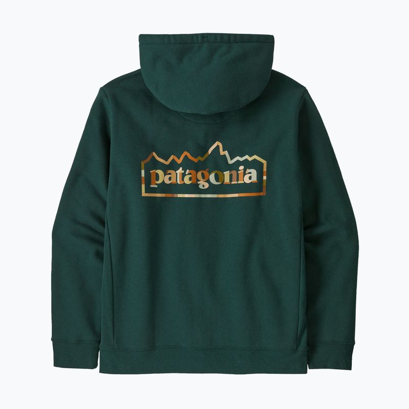 Felpa con cappuccio Patagonia Unity Fitz Uprisal da uomo verde cascata 2