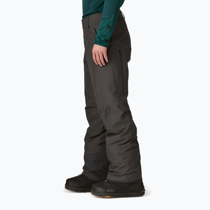 Pantaloni da sci Patagonia Insulated Powder Town da uomo, nero 3