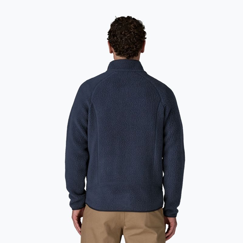 Felpa da trekking uomo Patagonia Retro Pile new navy con sunken blue 3