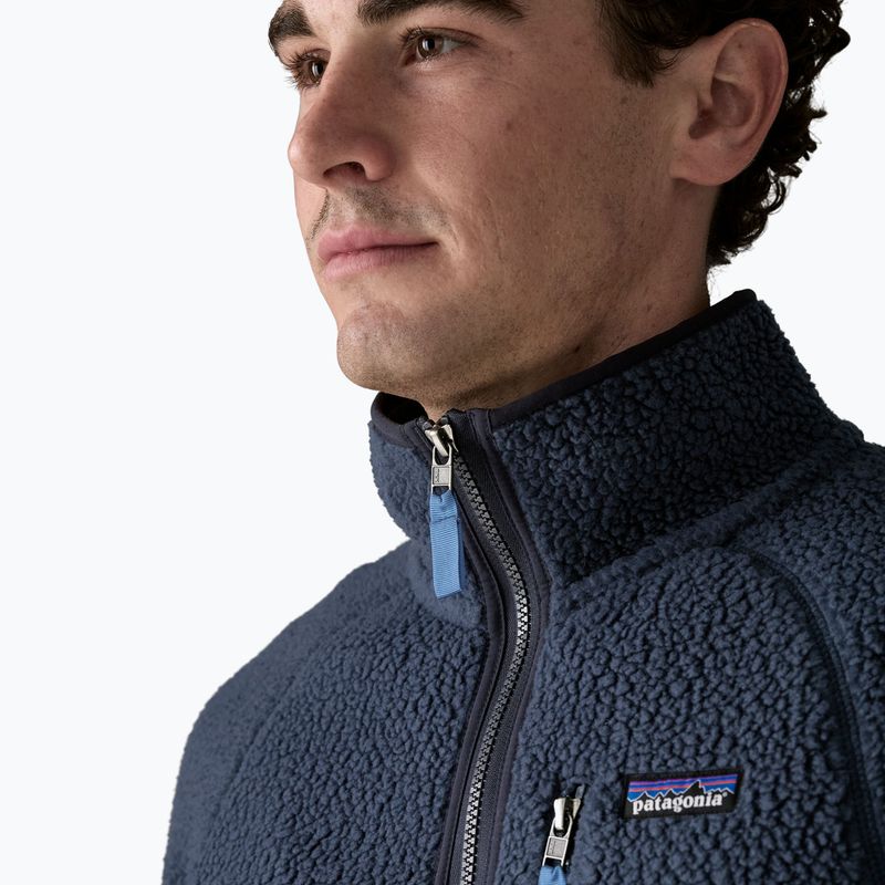Felpa da trekking uomo Patagonia Retro Pile new navy con sunken blue 5
